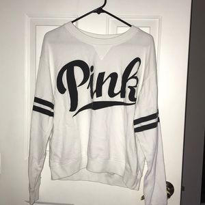 PINK white pullover